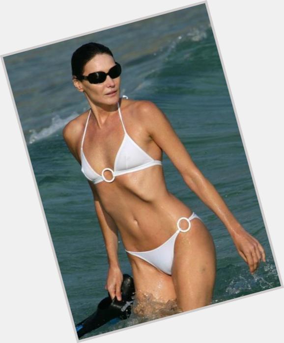 Carla Bruni shirtless bikini