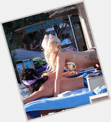 Lady Gaga shirtless bikini
