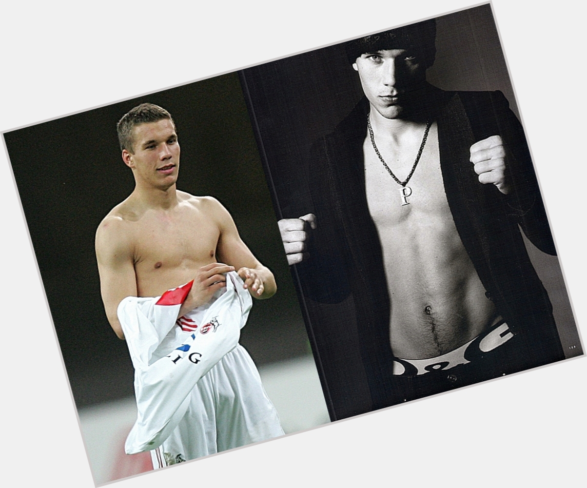 Lukas Podolski shirtless bikini