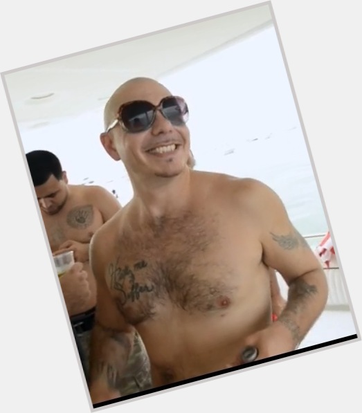Pitbull shirtless bikini