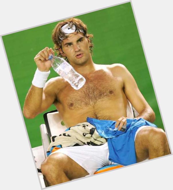 Roger Federer shirtless bikini