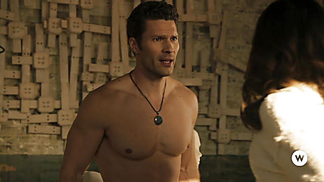 Aaron O Connell sexy shirtless scene March 17, 2024, 1pm