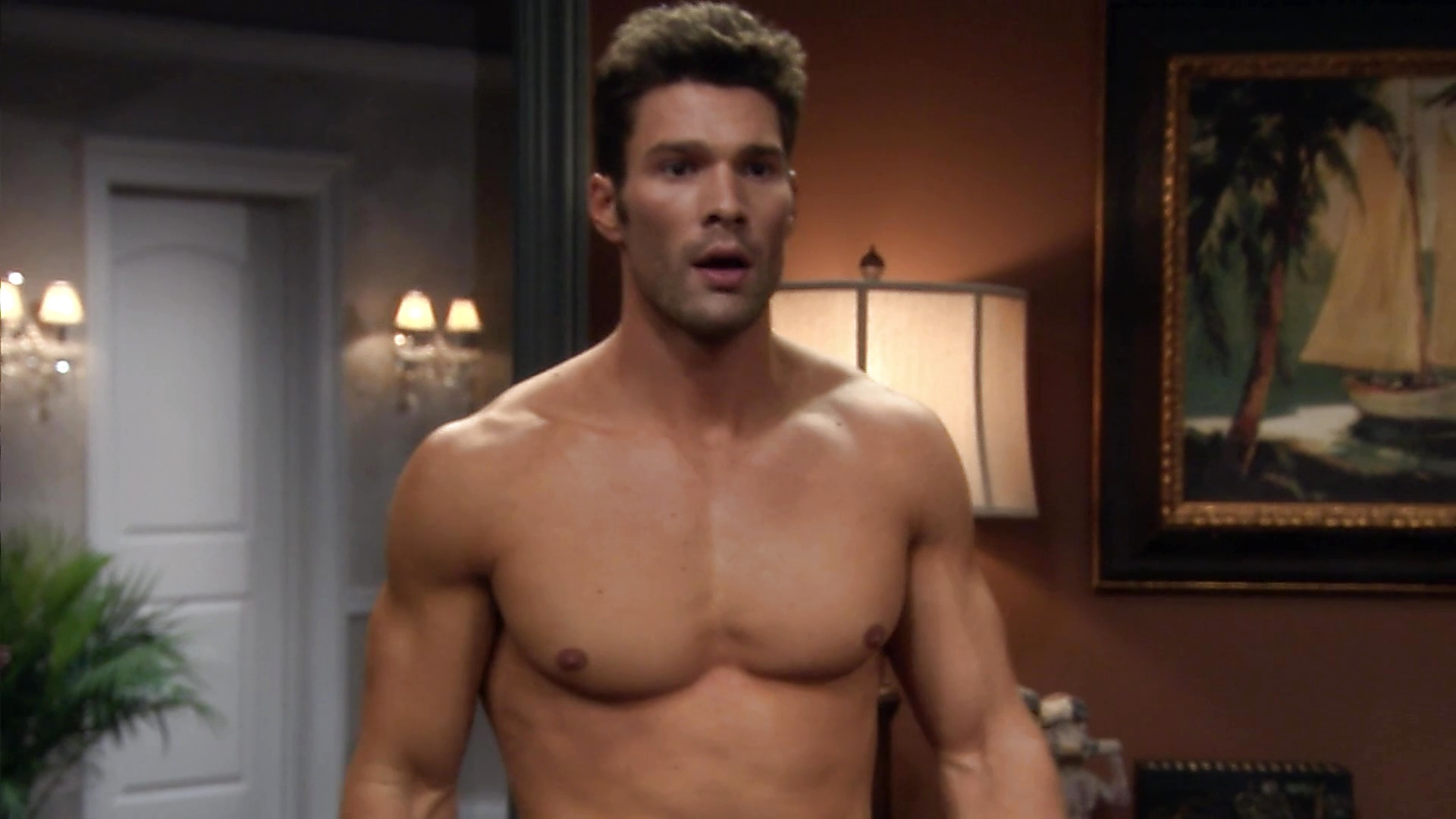 Aaron O Connell sexy shirtless scene April 5, 2025, 7pm