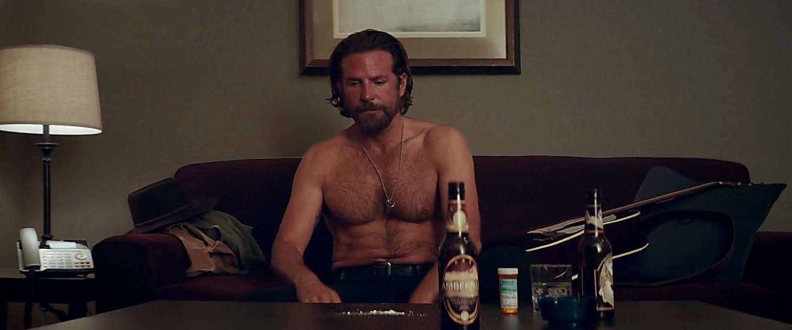 Bradley Cooper sexy shirtless scene January 20, 2019, 8am
