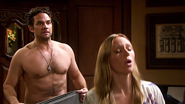 Brandon Barash sexy shirtless scene January 5, 2021, 1pm