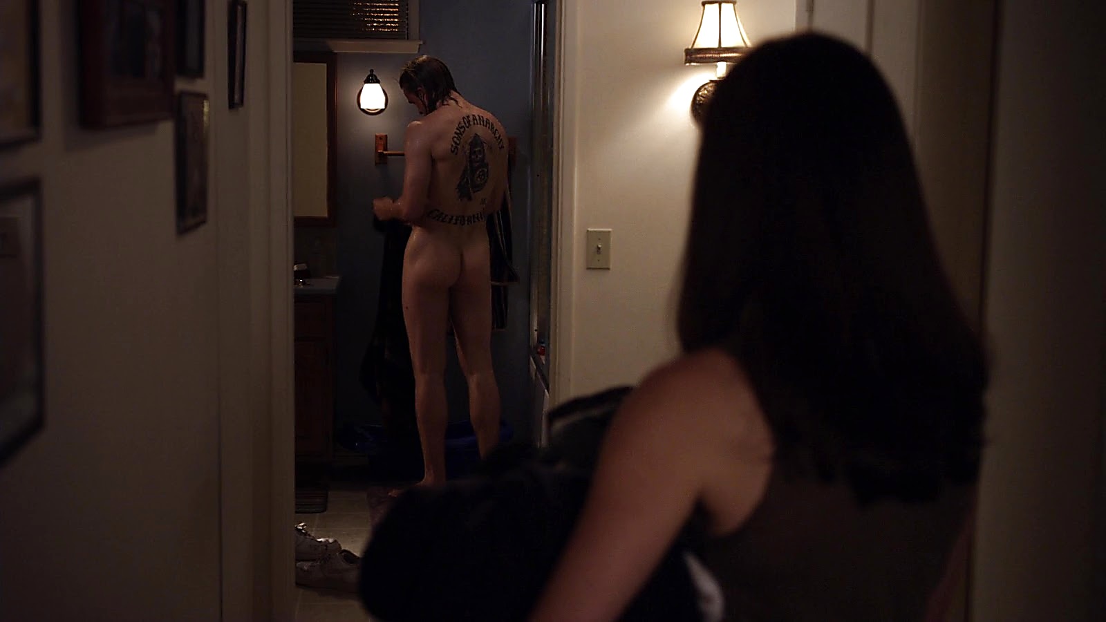 Charlie Hunnam sexy shirtless scene March 30, 2020, 6am