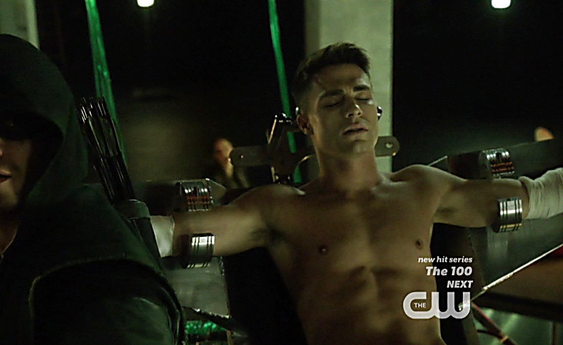 Colton Haynes sexy shirtless scene May 15, 2014, 3pm