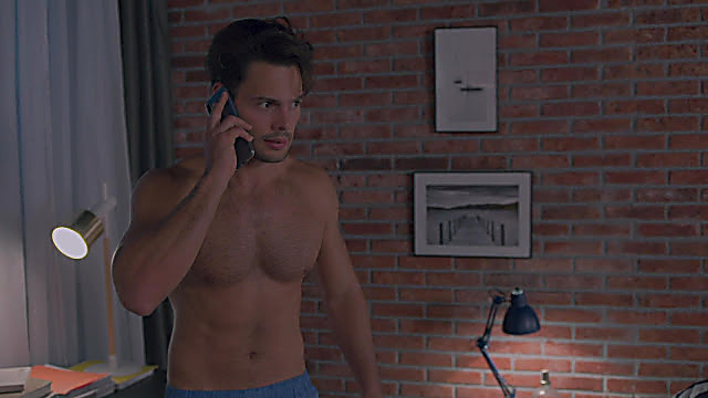 Emmanuel Palomares sexy shirtless scene January 21, 2021, 6am