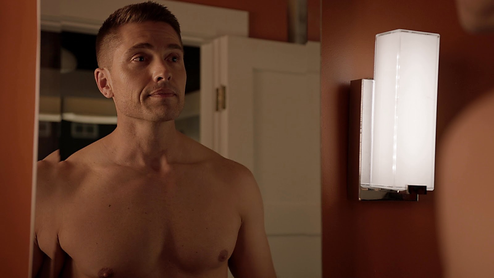 Eric Winter sexy shirtless scene August 2, 2020, 12pm
