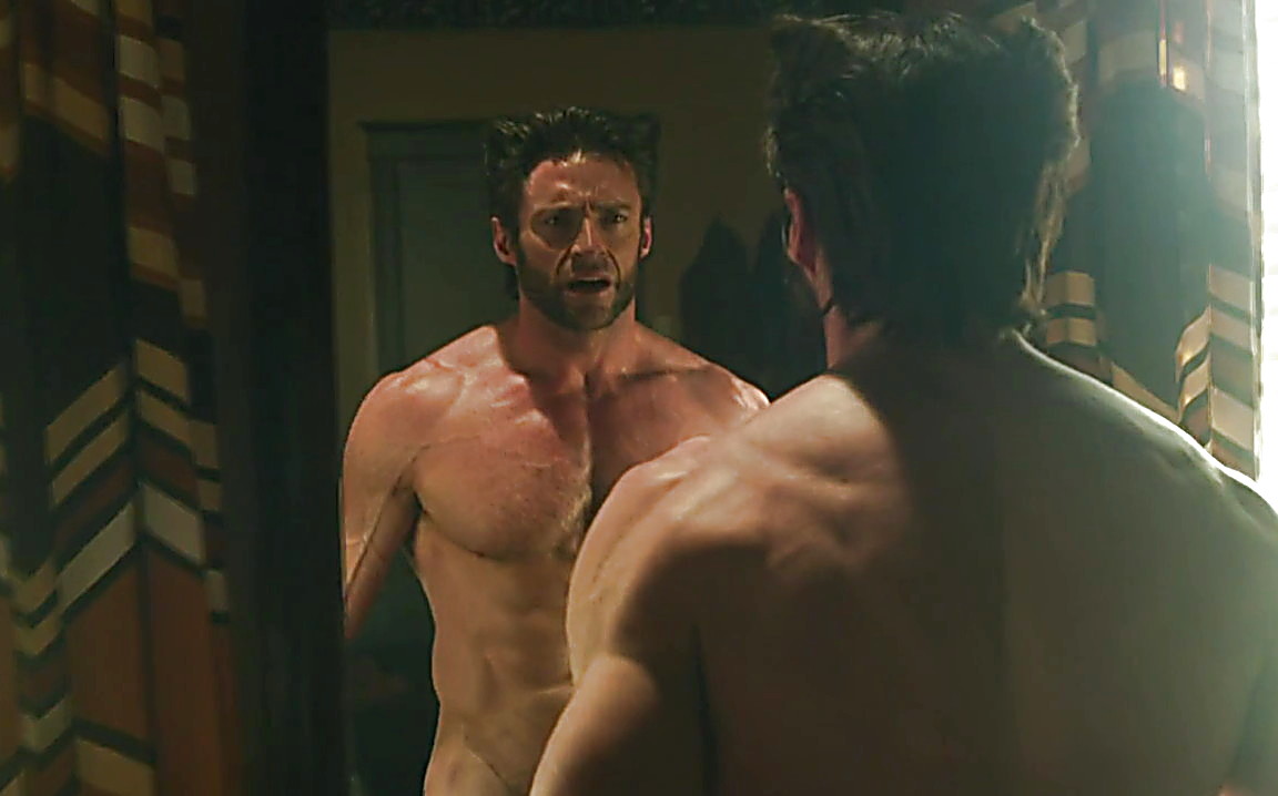 Hugh Jackman sexy shirtless scene August 17, 2014, 10pm