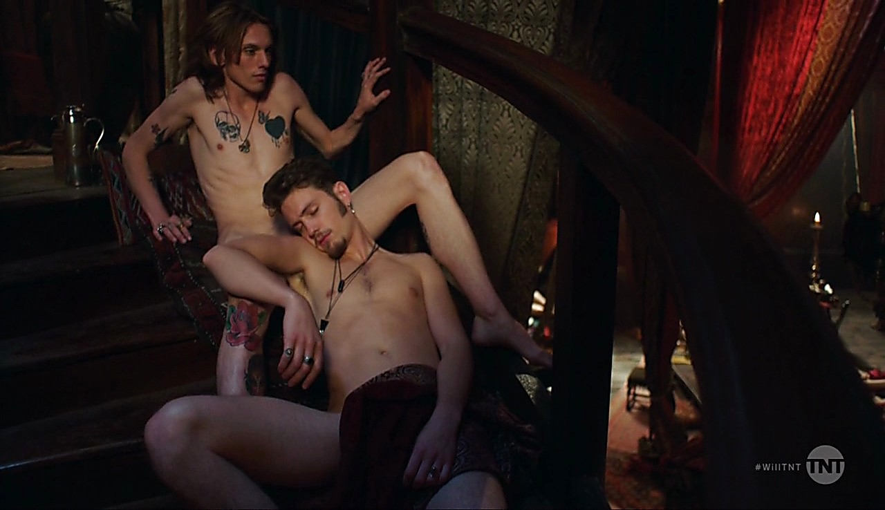 Jamie Campbell sexy shirtless scene July 18, 2017, 12pm