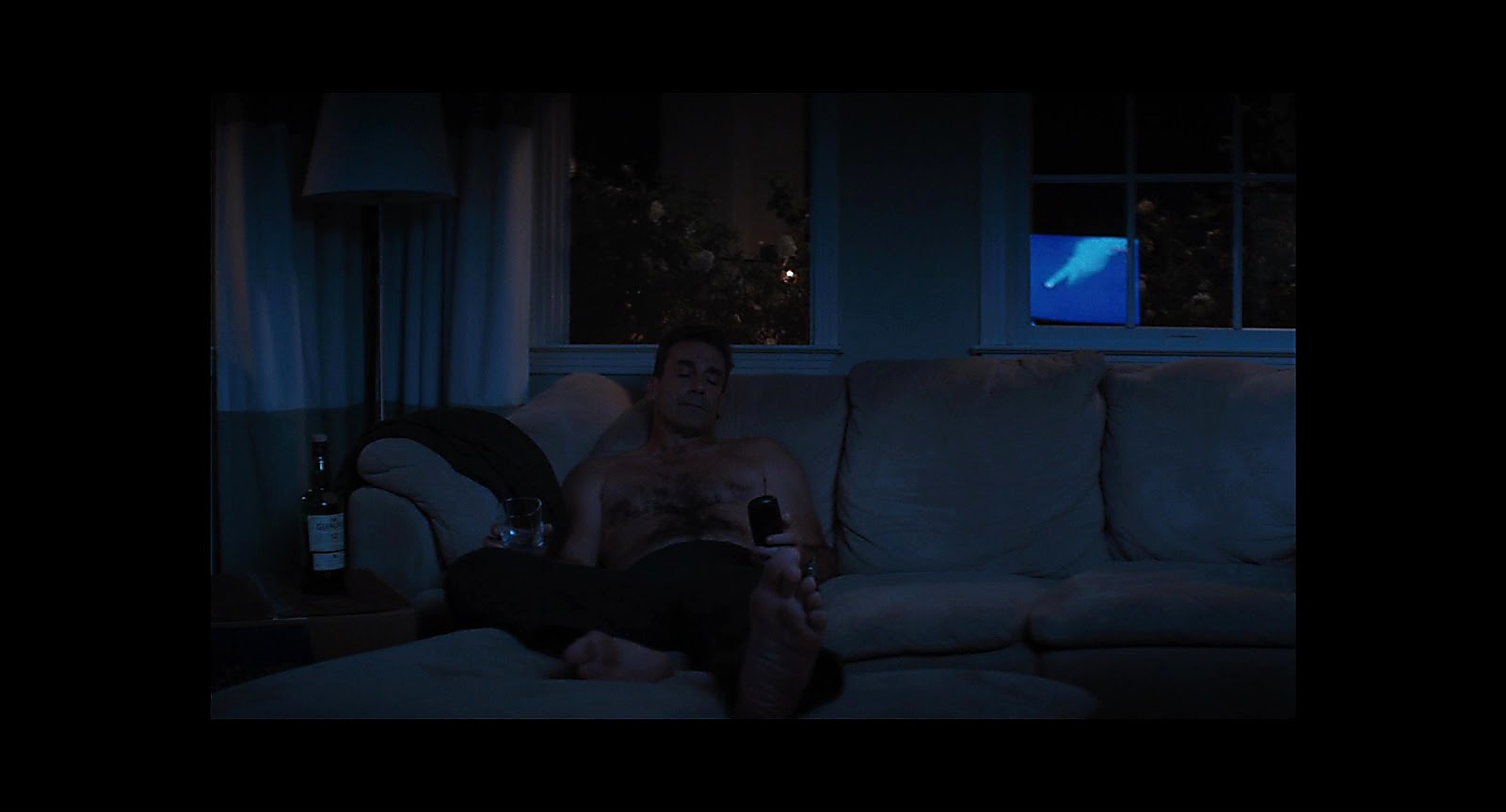 Jon Hamm sexy shirtless scene March 31, 2020, 5am
