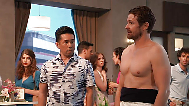 Josh Kelly sexy shirtless scene June 4, 2022, 5am