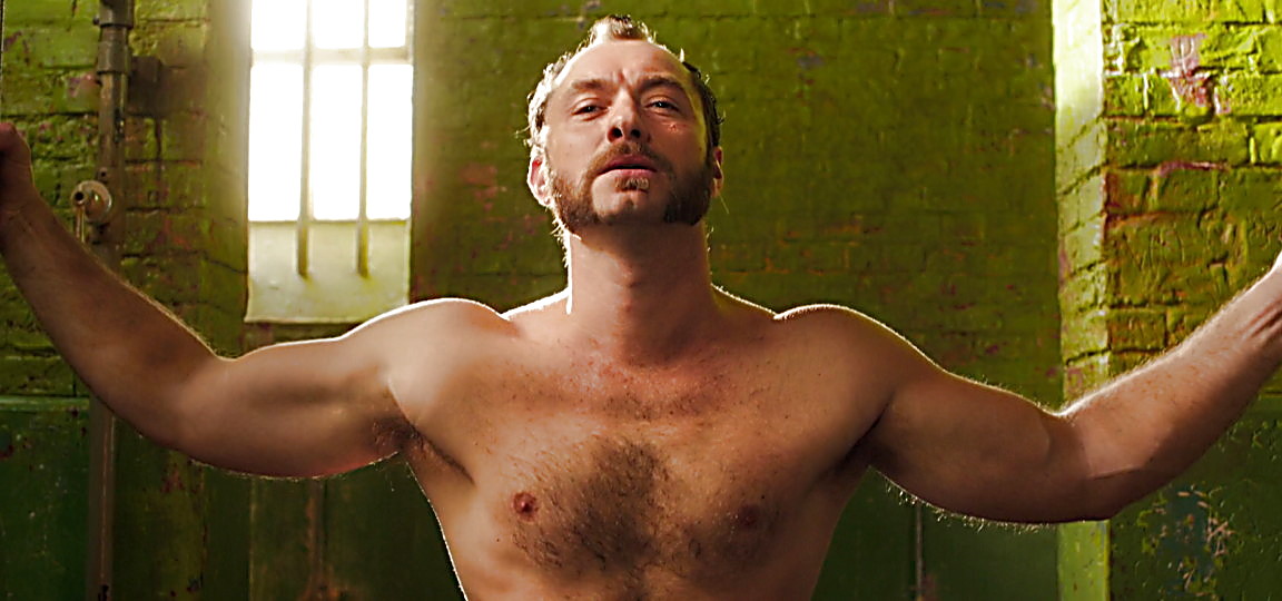 Jude Law sexy shirtless scene April 6, 2014, 12am