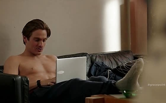 Kevin Zegers sexy shirtless scene November 4, 2014, 7pm