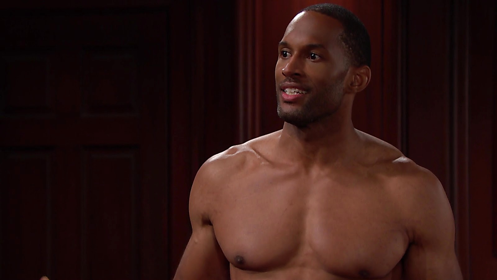 Lawrence Saint Victor sexy shirtless scene August 25, 2020, 9am