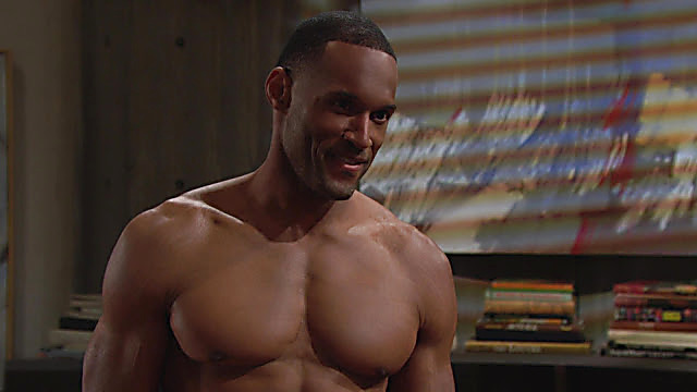 Lawrence Saint Victor sexy shirtless scene May 9, 2021, 3pm