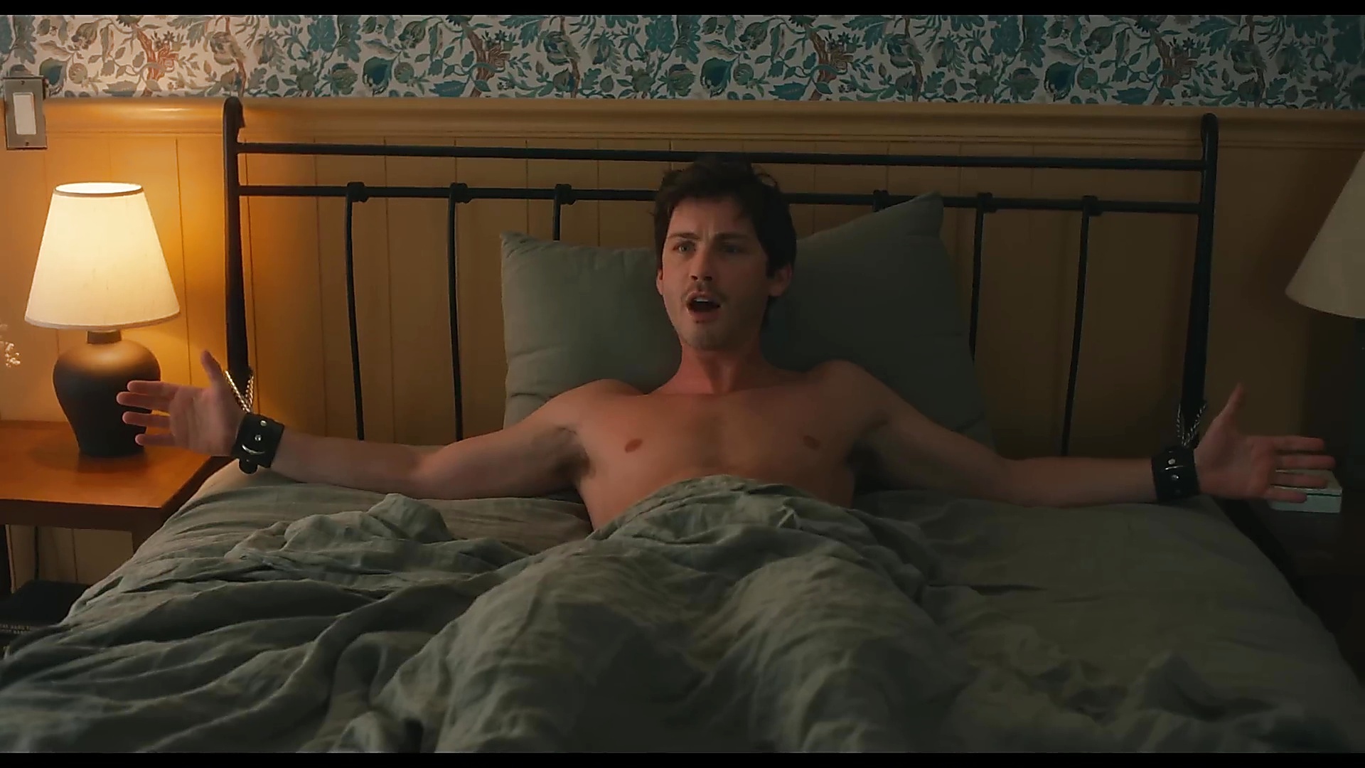 Logan Lerman sexy shirtless scene June 9, 2025, 11pm
