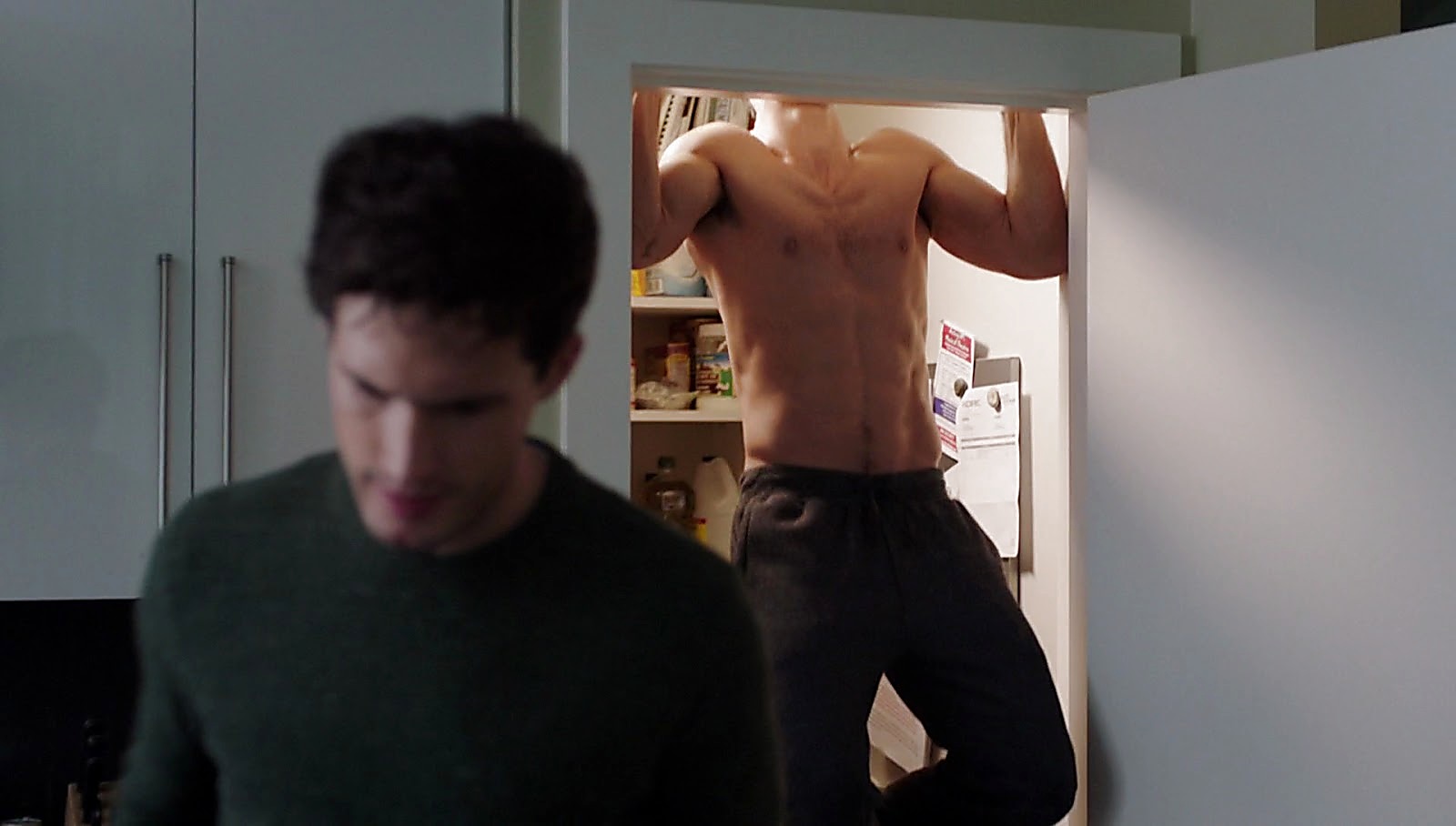 Parker Young sexy shirtless scene February 15, 2017, 12pm