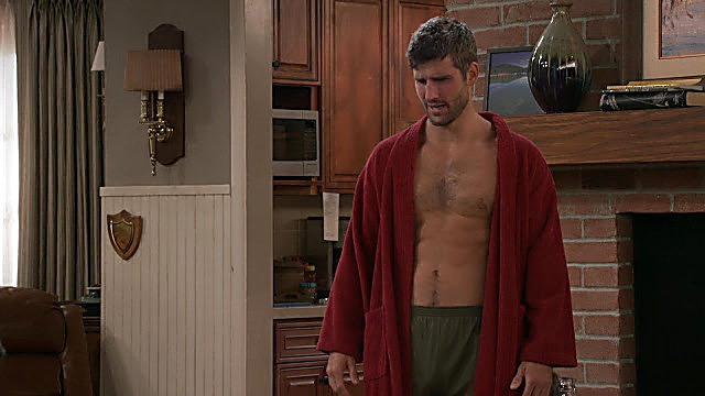 Parker Young sexy shirtless scene April 2, 2021, 5am