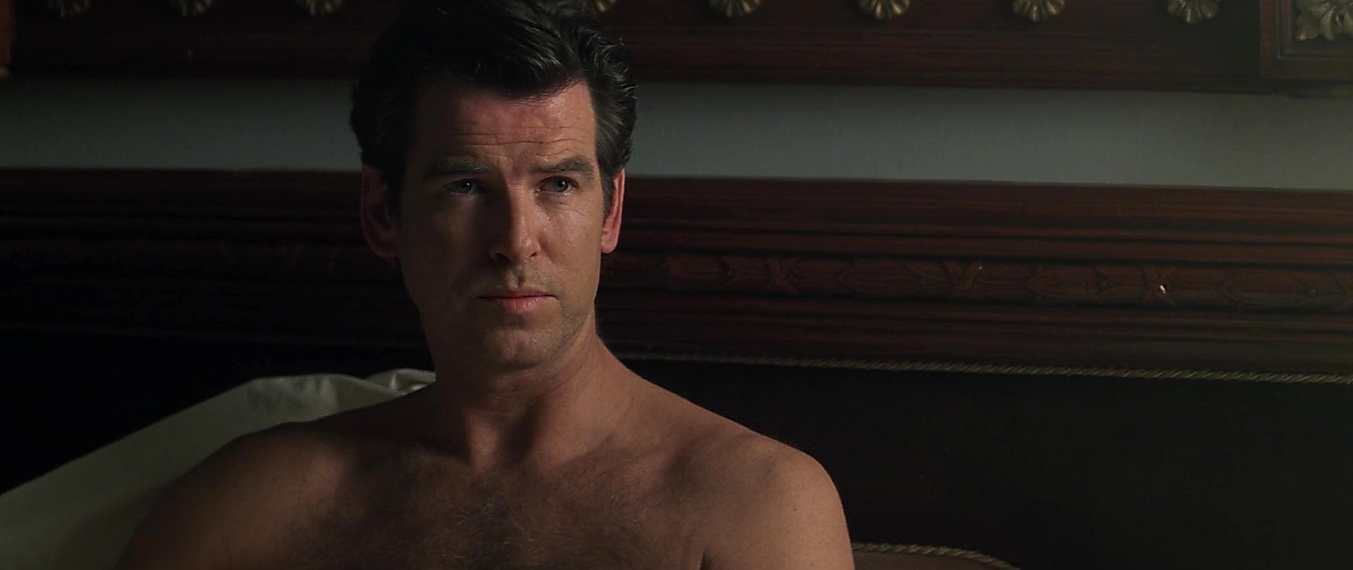 Pierce Brosnan sexy shirtless scene April 13, 2025, 8am