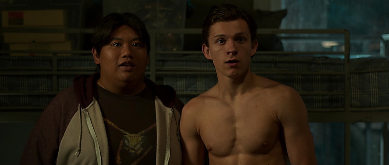 Tom Holland sexy shirtless scene April 14, 2018, 1pm
