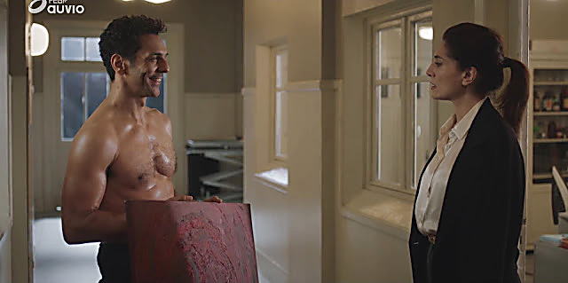 Tomer Sisley sexy shirtless scene February 19, 2022, 1pm