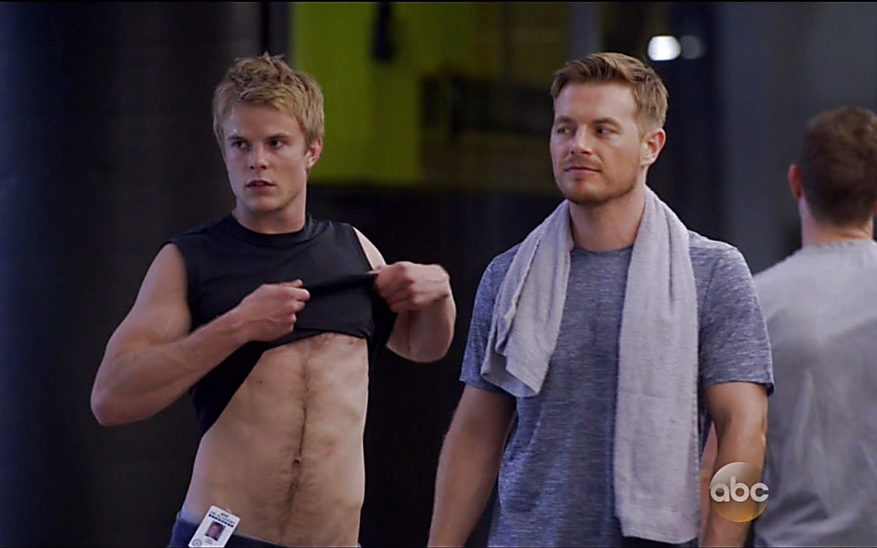 Graham Rogers sexy shirtless scene October 18, 2015, 2am