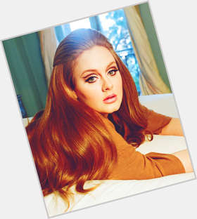 Adele Voluptuous body,  dyed blonde hair & hairstyles