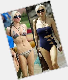 Courtney Love dyed blonde hair & hairstyles Athletic body, 