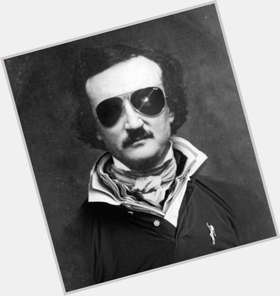 Edgar Allan Poe Average body,  black hair & hairstyles