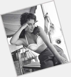Elizabeth Taylor dark brown hair & hairstyles Voluptuous body, 