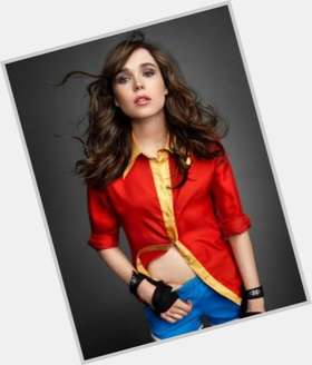 Ellen Page Slim body,  dark brown hair & hairstyles