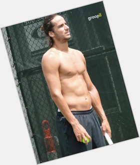 Feliciano Lopez light brown hair & hairstyles Athletic body, 