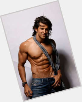 Hrithik Roshan dark brown hair & hairstyles Athletic body, 