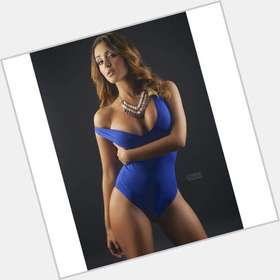 Iesha Marie Athletic body,  dark brown hair & hairstyles