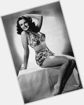 Jane Russell Athletic body,  dark brown hair & hairstyles