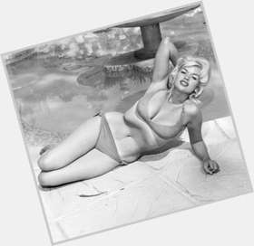 Jayne Mansfield Voluptuous body,  dyed blonde hair & hairstyles