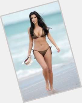 Kim Kardashian Voluptuous body,  dyed blonde hair & hairstyles