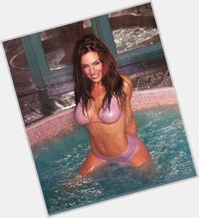 Krista Allen Athletic body,  dark brown hair & hairstyles