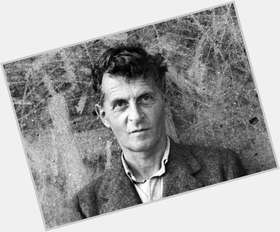 Ludwig Wittgenstein Slim body,  salt and pepper hair & hairstyles
