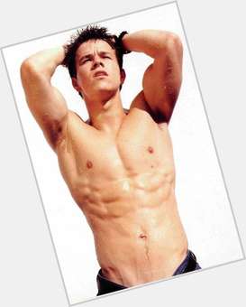 Mark Wahlberg Athletic body,  dark brown hair & hairstyles