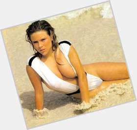 Samantha Fox Average body,  blonde hair & hairstyles