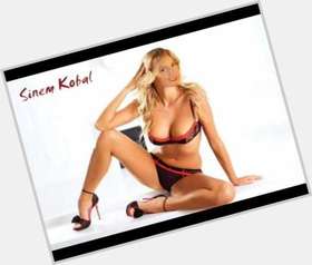 Sinem Kobal Slim body,  dyed blonde hair & hairstyles