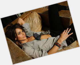 Stephanie Szostak Slim body,  dark brown hair & hairstyles