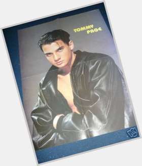 Tommy Page Athletic body,  black hair & hairstyles