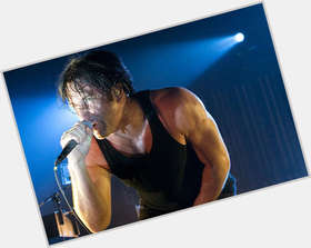 Trent Reznor dark brown hair & hairstyles Athletic body, 