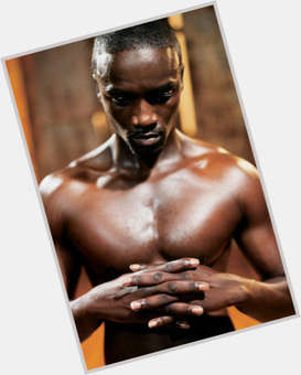 Akon Athletic body,  black hair & hairstyles