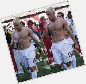 Alan Smith dyed blonde hair & hairstyles Athletic body, 