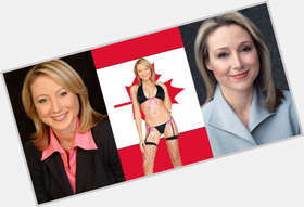 Belinda Stronach Average body,  dyed blonde hair & hairstyles